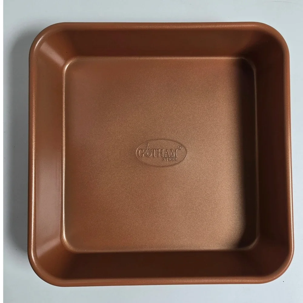 Gotham Steel Square Baking Pan Copper Nonstick Ceramic Brownie Cake New